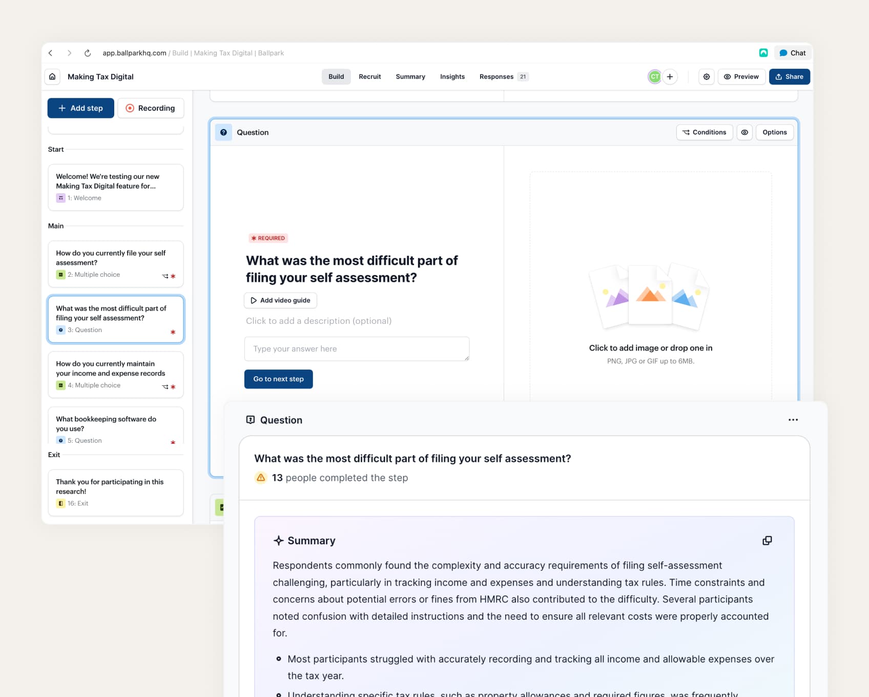 Research summary and sizing for bookkeeping and MTD
