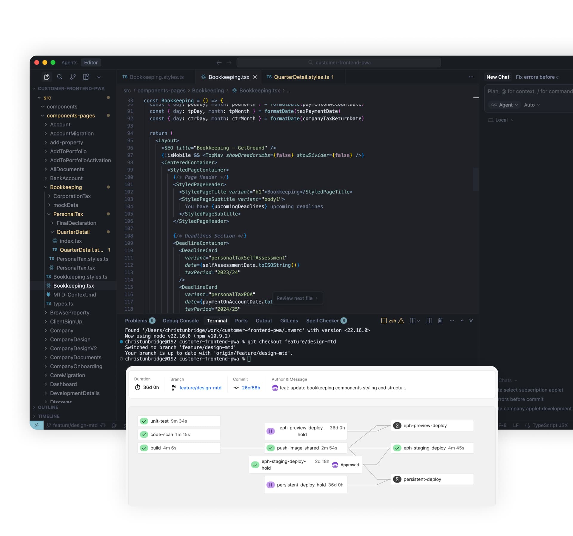 Using Cursor and CI for development