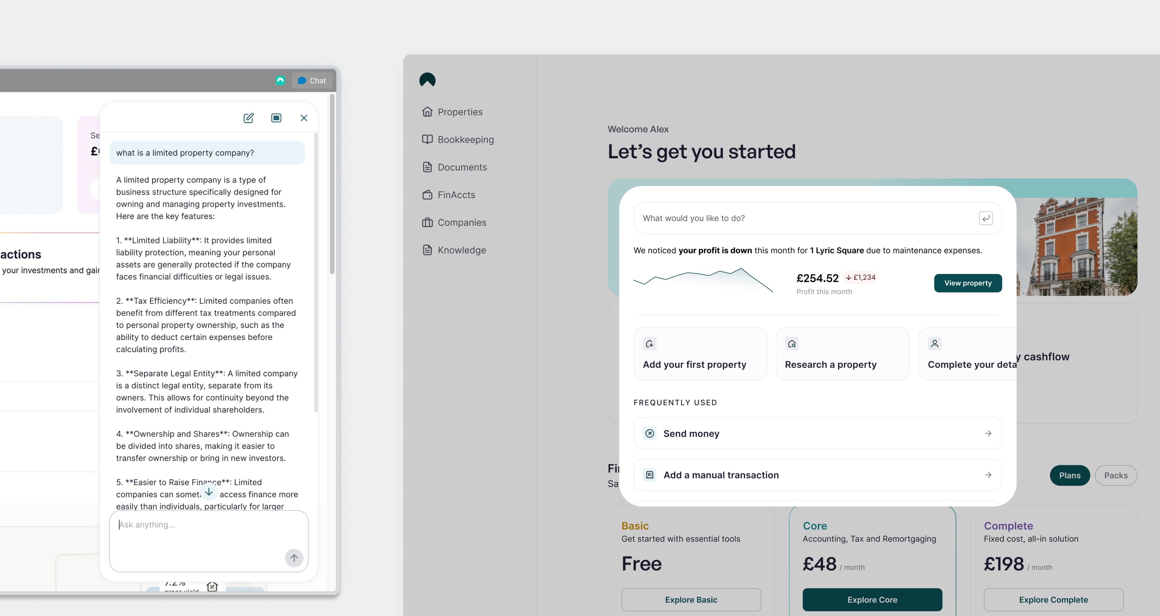 GetGround AI chat interface