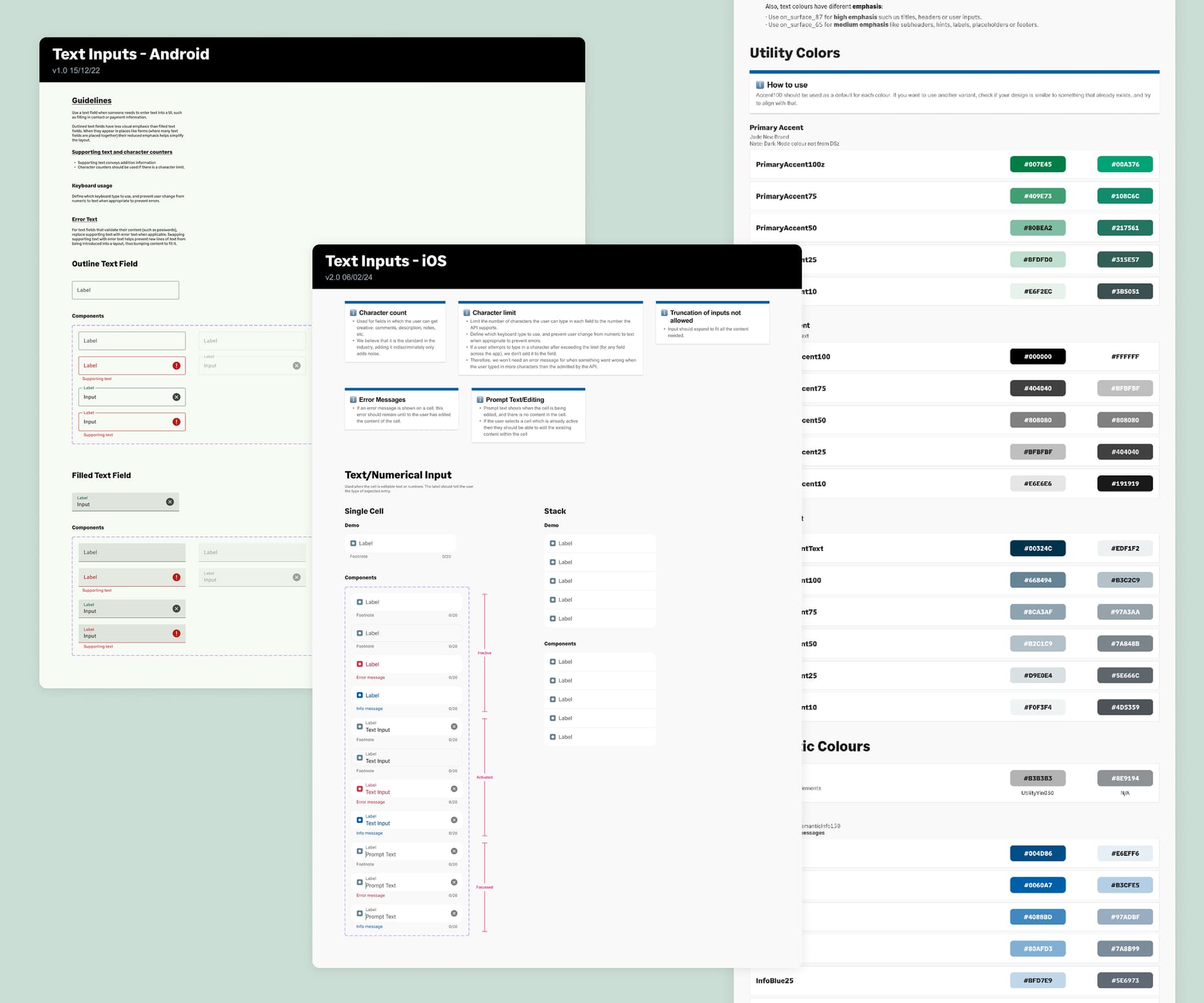 Design system components for transaction splitting